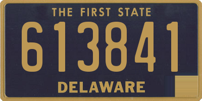 DE license plate 613841