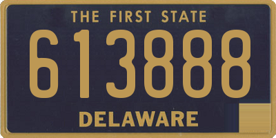 DE license plate 613888