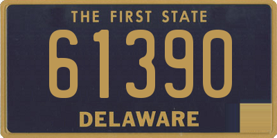 DE license plate 61390