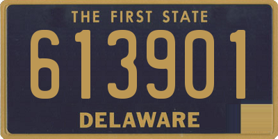 DE license plate 613901
