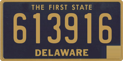 DE license plate 613916