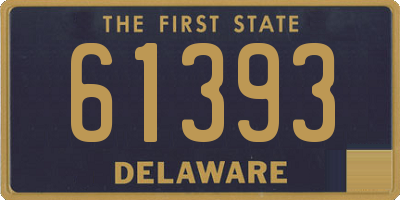 DE license plate 61393