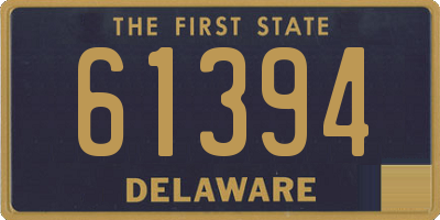 DE license plate 61394