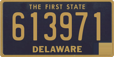 DE license plate 613971