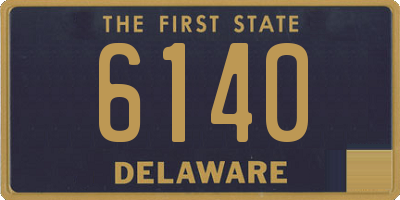 DE license plate 6140
