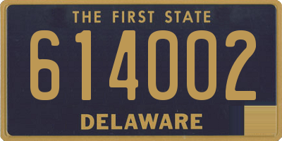 DE license plate 614002