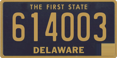 DE license plate 614003