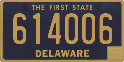 DE license plate 614006