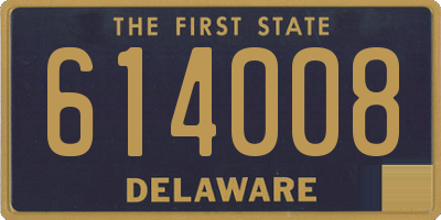 DE license plate 614008