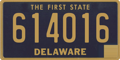 DE license plate 614016