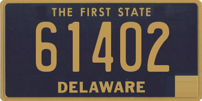 DE license plate 61402