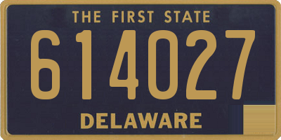DE license plate 614027