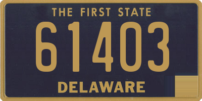 DE license plate 61403