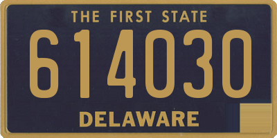 DE license plate 614030