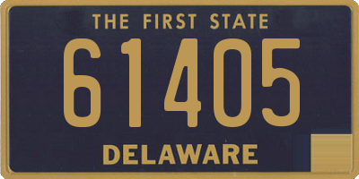 DE license plate 61405