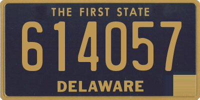 DE license plate 614057