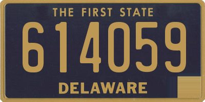 DE license plate 614059