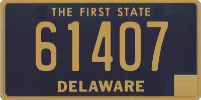 DE license plate 61407