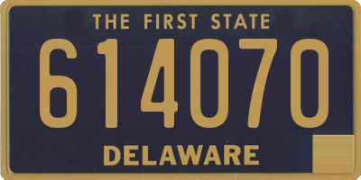DE license plate 614070