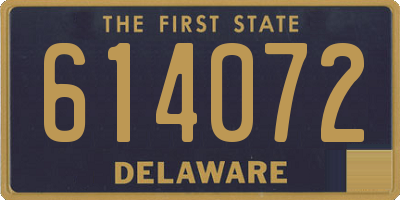 DE license plate 614072