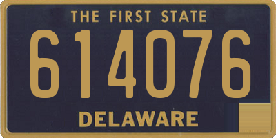 DE license plate 614076