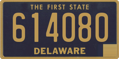 DE license plate 614080