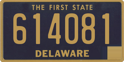 DE license plate 614081