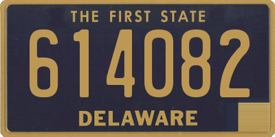 DE license plate 614082