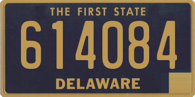 DE license plate 614084