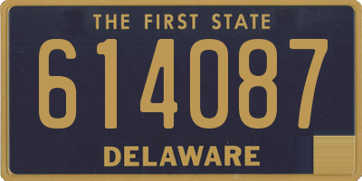 DE license plate 614087