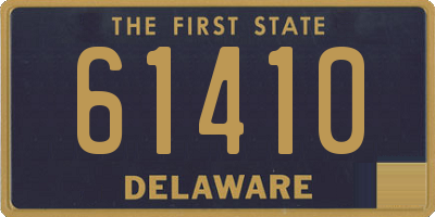 DE license plate 61410