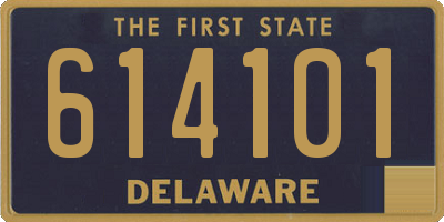 DE license plate 614101