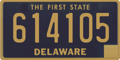 DE license plate 614105