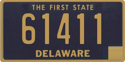 DE license plate 61411