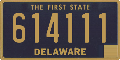 DE license plate 614111