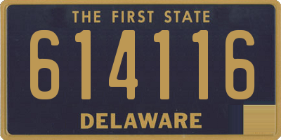 DE license plate 614116