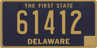 DE license plate 61412