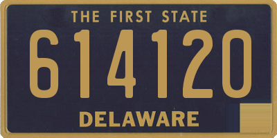 DE license plate 614120