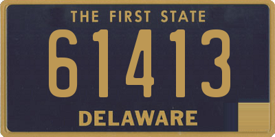 DE license plate 61413