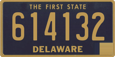 DE license plate 614132