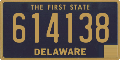 DE license plate 614138