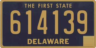 DE license plate 614139