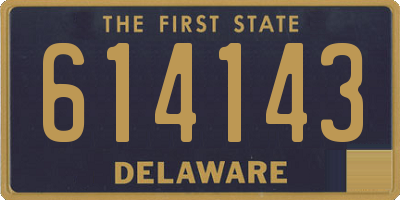 DE license plate 614143