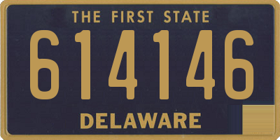 DE license plate 614146