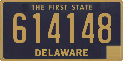 DE license plate 614148
