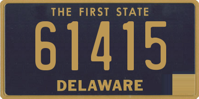 DE license plate 61415