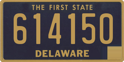 DE license plate 614150