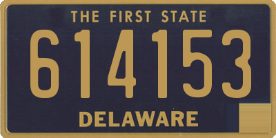 DE license plate 614153