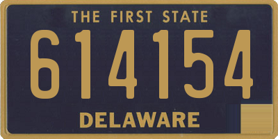 DE license plate 614154