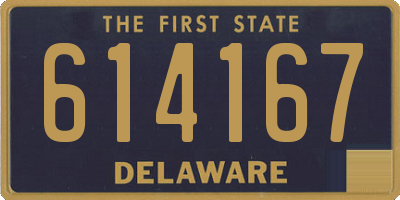 DE license plate 614167